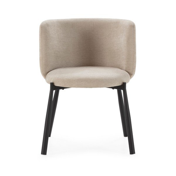 Bézs kárpitozott étkezőfotel szett 2 db-os Ginny – MOME-image-3