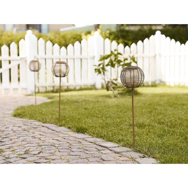 Napelemes LED talajba szúrható kültéri lámpa ø 17 cm Carlisle – House Nordic-image-2