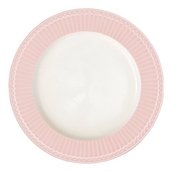 Alice tányér rózsaszín peremmel, átmérő 26,5 cm - Green Gate