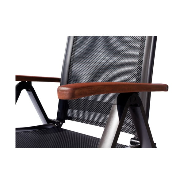 Fekete fém kerti fotel Ass Comfort - Sun Garden-image-3