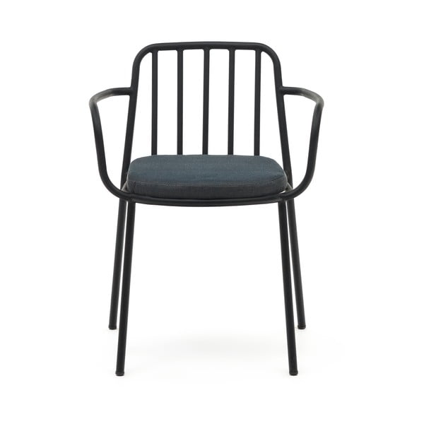 Fekete fém kerti szék Bramant – Kave Home-image-1