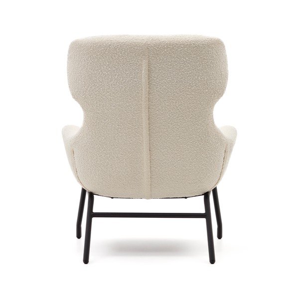 Krémszínű buklé fotel Belina – Kave Home-image-3