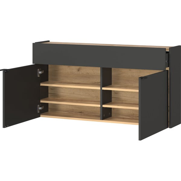 Antracitszürke-natúr színű előszoba bútor Ameca – Germania-image-3