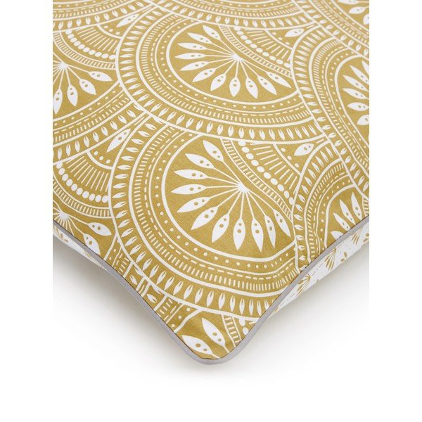 Sárga-fehér bio pamut ágyneműhuzat 200x135 cm Tiara - Westwing Collection-image-1