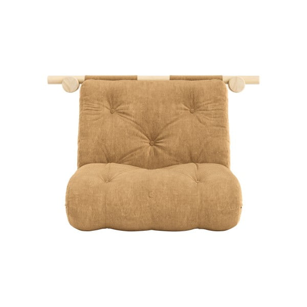Világosbarna kordbársony fotel Hooked – Karup Design-image-3