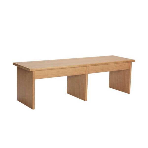 Natúr színű TV-állvány tölgyfa dekorral 99x30 cm Doppio – Hübsch-image-2