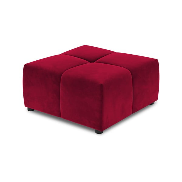 Piros bársony kanapé modul Rome Velvet - Cosmopolitan Design