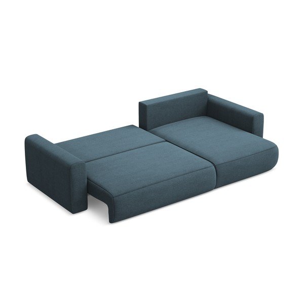 Kék kinyitható-tárolóhelyes sarokkanapé (jobb oldali-heverő résszel) Kapua – Makamii-image-4