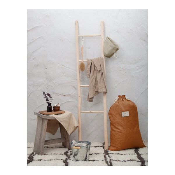 Bag Terracota szövet és lenkeverék szennyestartó zsák, magasság 75 cm - Really Nice Things-image-1