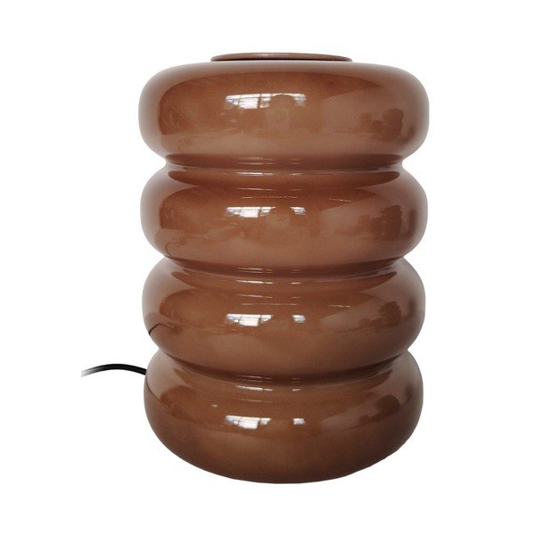 Barna üveg LED asztali lámpa (magasság 16,5 cm) Aro – Leitmotiv