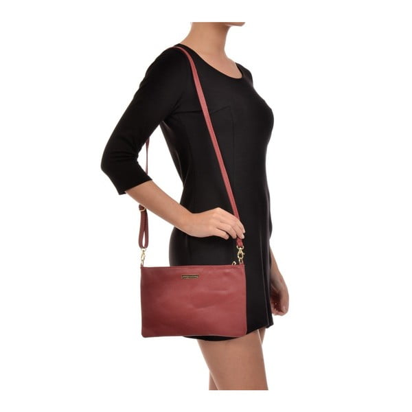 Kate piros bőr válltáska - Anna Luchini-image-4