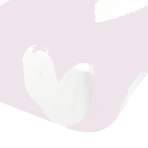 Egyszemélyes flanel gyerek lepedő 90x190 cm Hearts – Catherine Lansfield-image-2