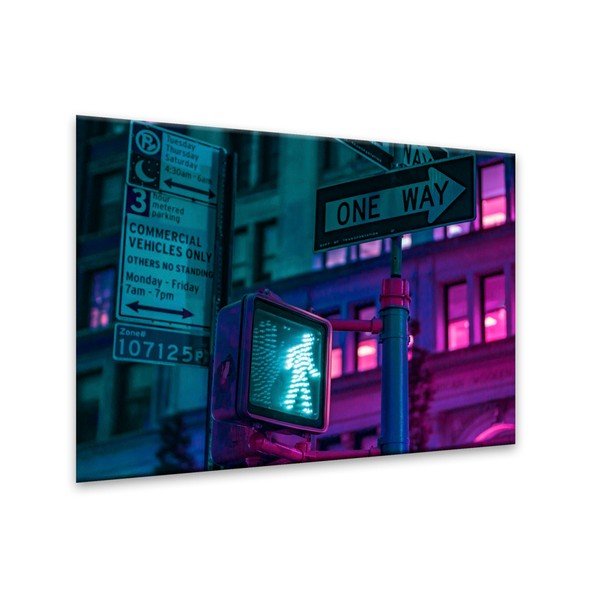 Glasspik Neon Green Light kép, 70 x 100 cm - Styler-image-2