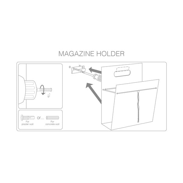 Fém-öko bőr újságtartó állvány Nupo M – LIND DNA-image-1