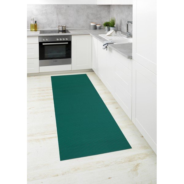 Sötétzöld műanyag fürdőszobai kilépő 65x200 cm Petrol – Wenko-image-3