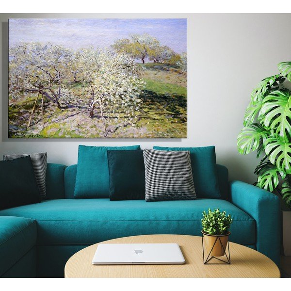 Claude Monet - Spring kép másolat, 90 x 60 cm-image-1