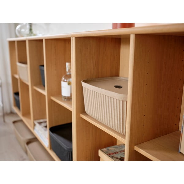 Világosbarna fedeles tárolódoboz szett 2 db-os 32x23x20,5 cm Pulp – Zone-image-4