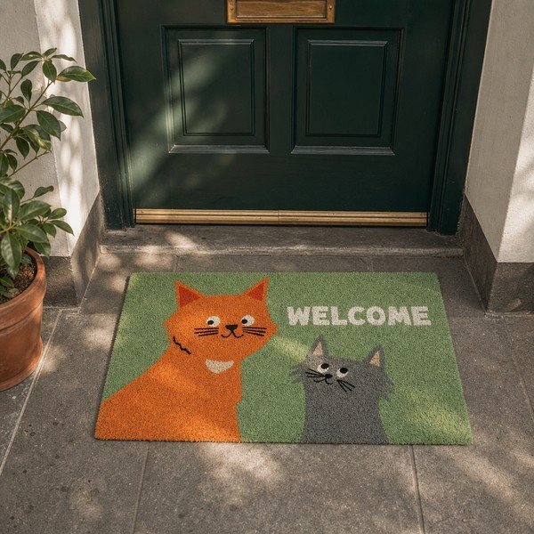Kókuszrost lábtörlő 73x43 cm Nine Lives – Rex London-image-1