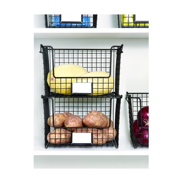 Classico fekete fém tárolókosár, 31 x 25,5 cm - iDesign-image-4