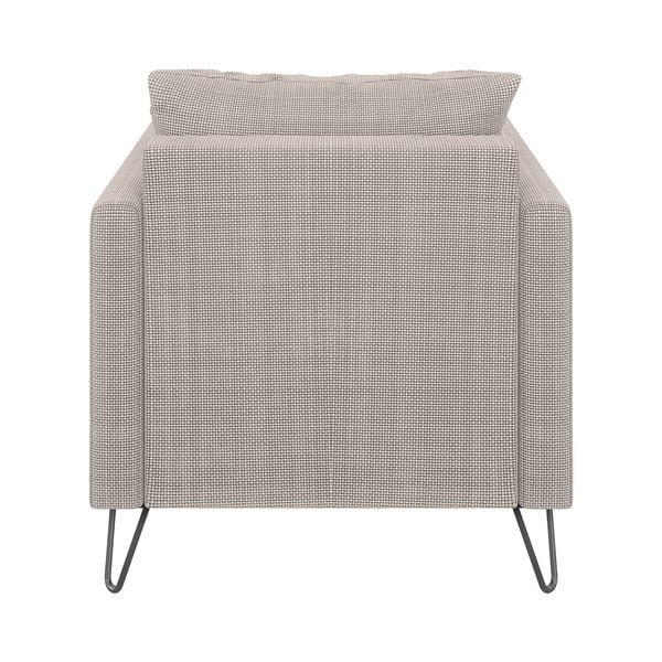 Világosbarna zsenília fotel Freya – Ropez-image-2