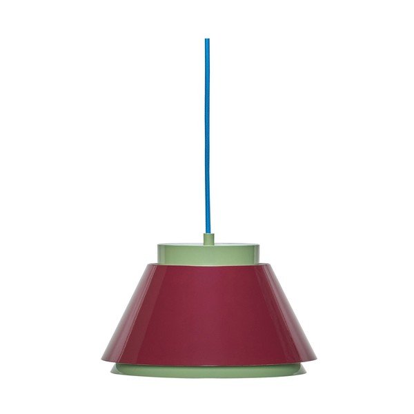 Piros-zöld fém függőlámpa ø 25 cm Remi – Hübsch