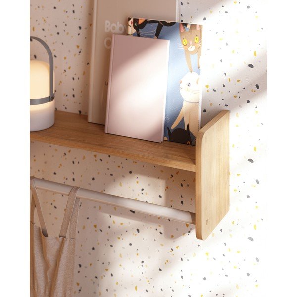 Natúr színű borovi fenyő fali gyerek fogas 52,5x20 cm Florentina – Kave Home-image-3