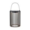 Fekete napelemes-USB kültéri LED lámpás (magasság 54 cm) Cavia – Markslöjd