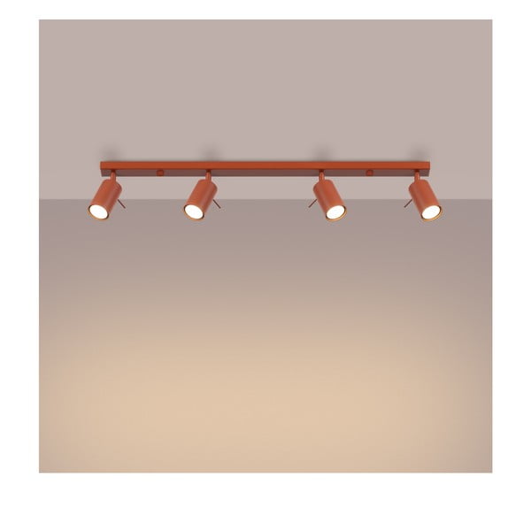 Téglavörös spotlámpa 6x81 cm Etna – Sollux-image-2