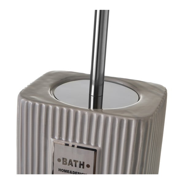 Szürke kerámia WC-kefe Griso – Casa Selección-image-3