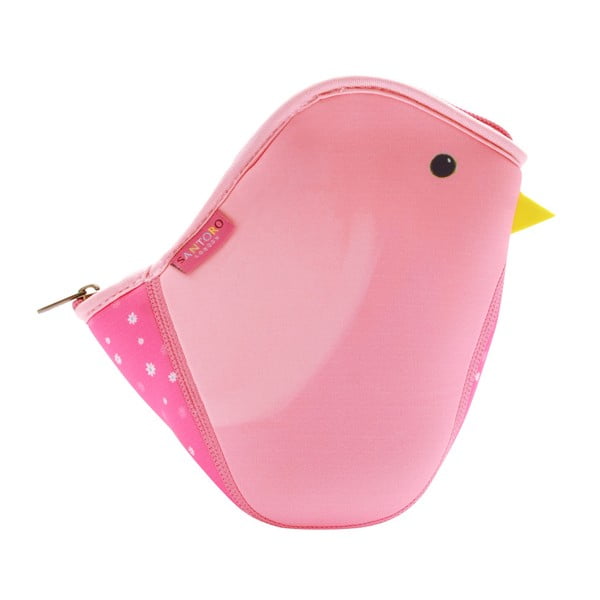 Rózsaszín, madár alakú, neoprén táska - Santoro London
