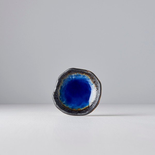 Cobalt kék kerámia tányér, ø 9 cm - MIJ-image-2