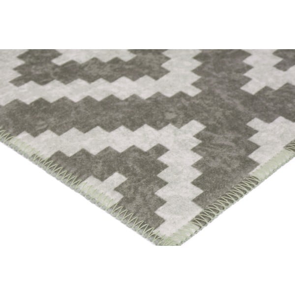 Krémszínű-világosbarna mosható futószőnyeg 200x80 cm - Vitaus-image-2