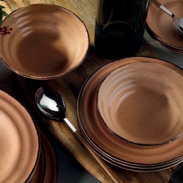 Basis 24 db-os narancssárga porcelán étkészlet - Kütahya Porselen-image-1