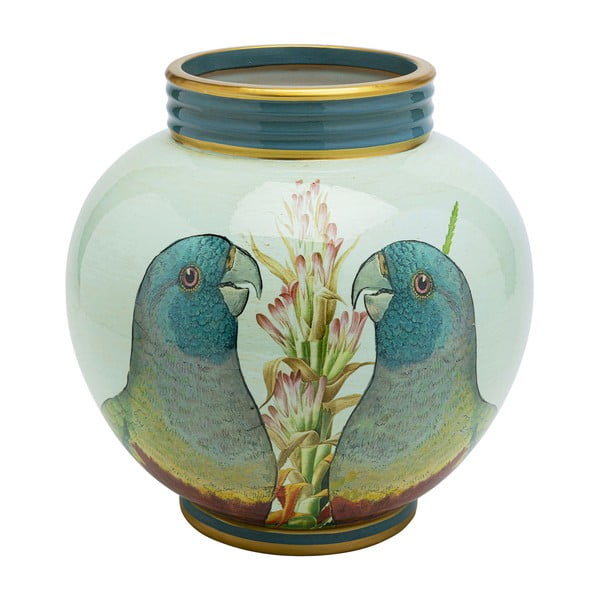 Parrot Couple porcelán dekoráció, átmérő 25 cm - Kare Design