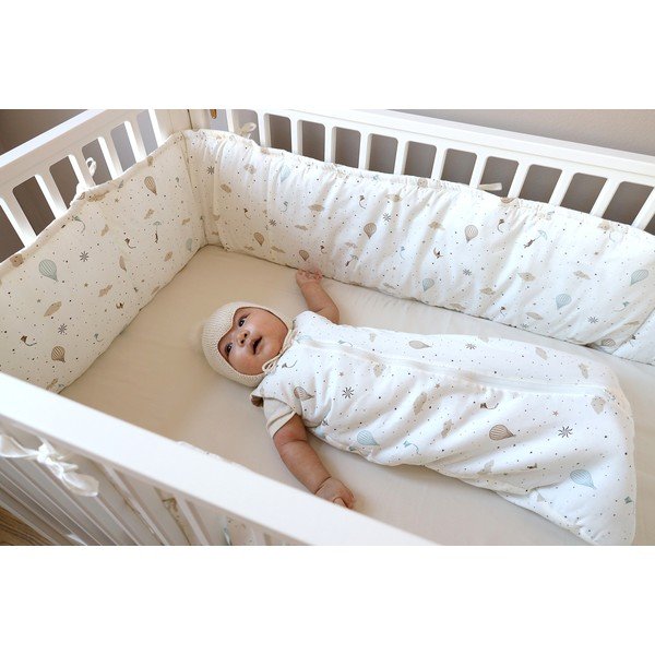 Elefántcsont színű bio pamut rácsvédő 365 cm Dreamland – Cam Cam Copenhagen-image-1