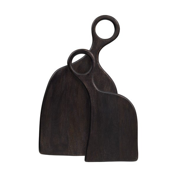 Fa szervírozó vágódeszka készlet 2 db-os 41 x 21 cm Palani – House Nordic