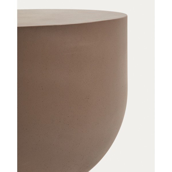 Beton kerek kerti dohányzóasztal ø 60 cm Garbet – Kave Home-image-4