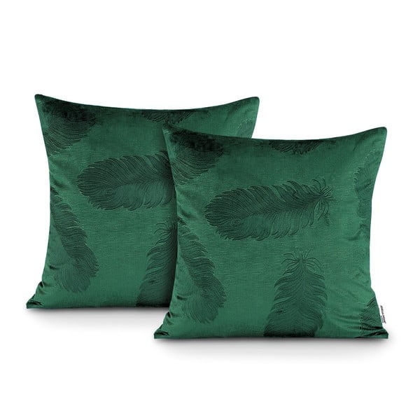 Párnahuzat szett 2 db-os 45x45 cm Velvet Peacock – AmeliaHome-image-1