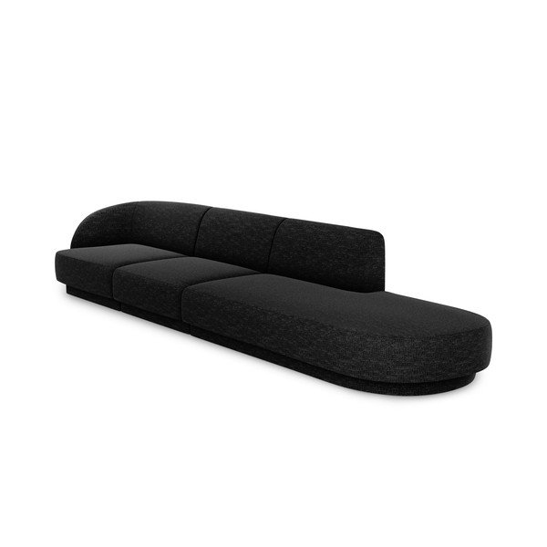 Antracitszürke kanapé 302 cm Miley – Micadoni Home-image-3