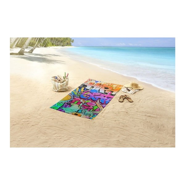 Grafity strandtörölköző nyomtatott mintával, 150 x 75 cm - Good Morning-image-1