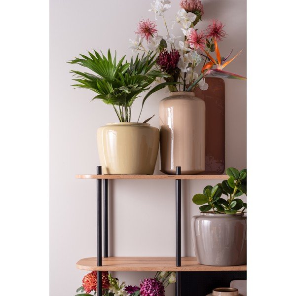 Grand bézs zománcozott váza, magasság 28 cm - PT LIVING-image-1