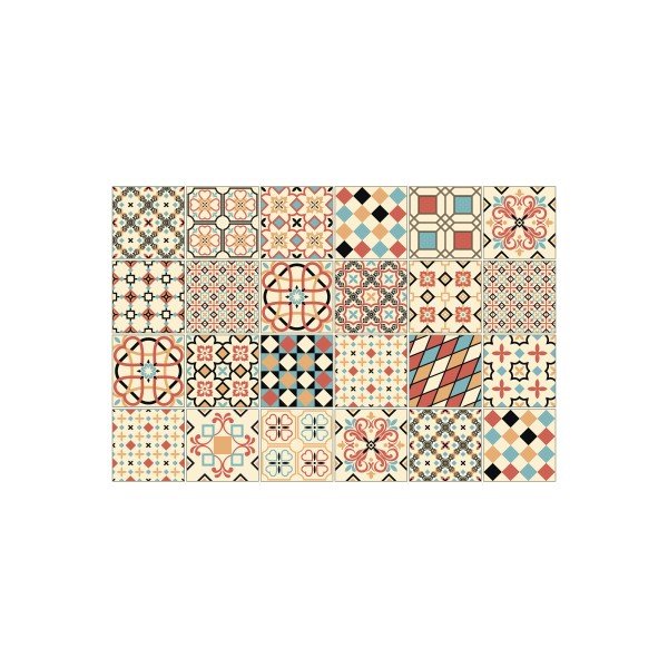 Azulejos Sofiana 24 darabos falmatrica szett, 15 x 15 cm - Ambiance-image-2