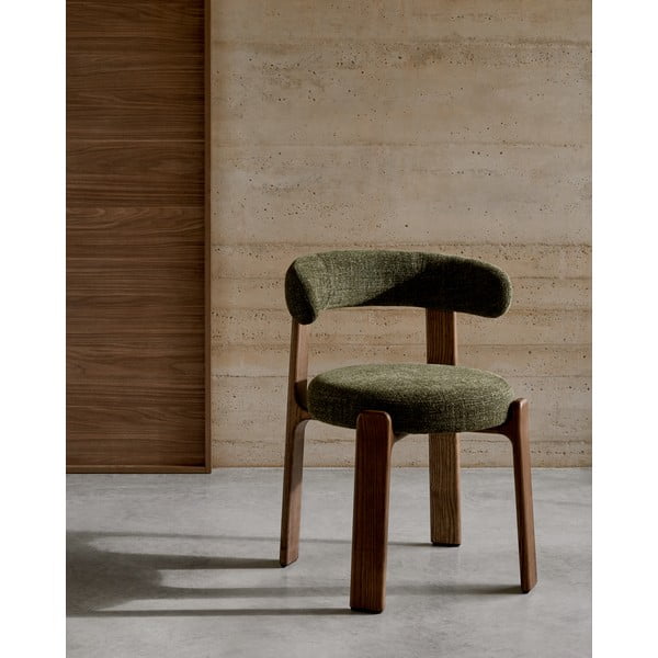 Khaki-barna kőrisfa étkezőszék Granite – Kave Home-image-1