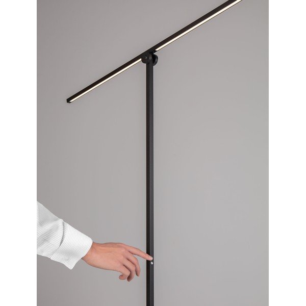 Matt fekete fém LED állólámpa hajlítható szerkezettel-dimmelhető (magasság 144 cm) Tenso – Nova Luce-image-4