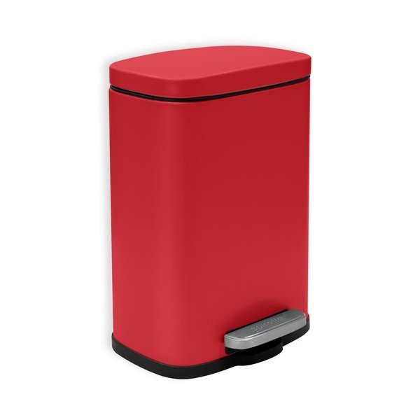 Piros acél pedálos szemetes 5 l   Akira – Spirella