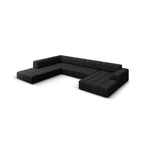 Antracitszürke sarokkanapé (bal oldali-U alakú) Chicago – Cosmopolitan Design-image-3