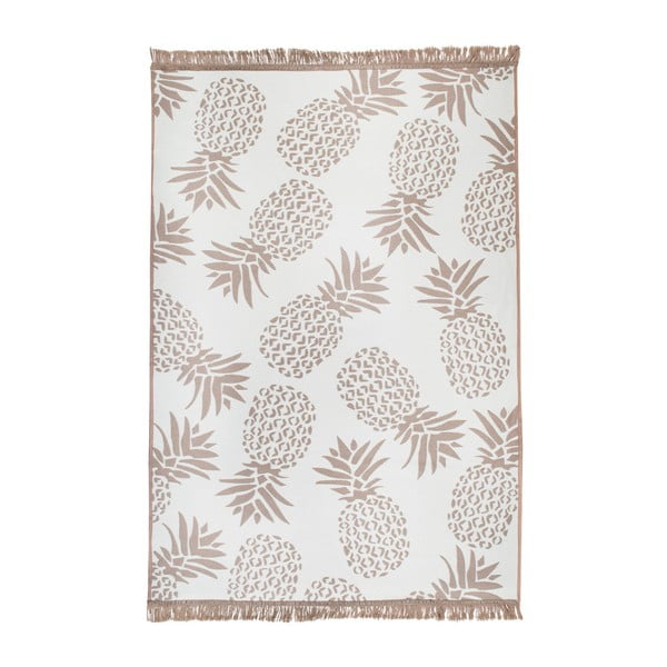 Pineapple bézs-fehér kétoldalas szőnyeg, 160 x 250 cm