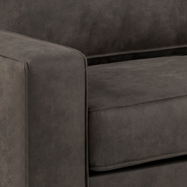 Jesolo antracitszürke műbőr kanapé, 193 cm - Actona-image-1