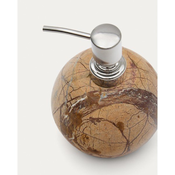 Natúr színű márvány szappanadagoló 200 ml Spalsh – Kave Home-image-3