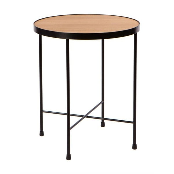 Oak tárolóasztal tölgyfa asztallappal, ⌀ 43 cm - Nørdifra